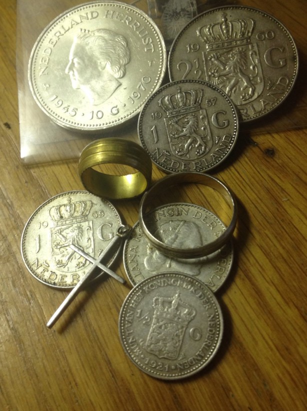 Zilveren tientjes guldens en rijksdaalders Nederland geld